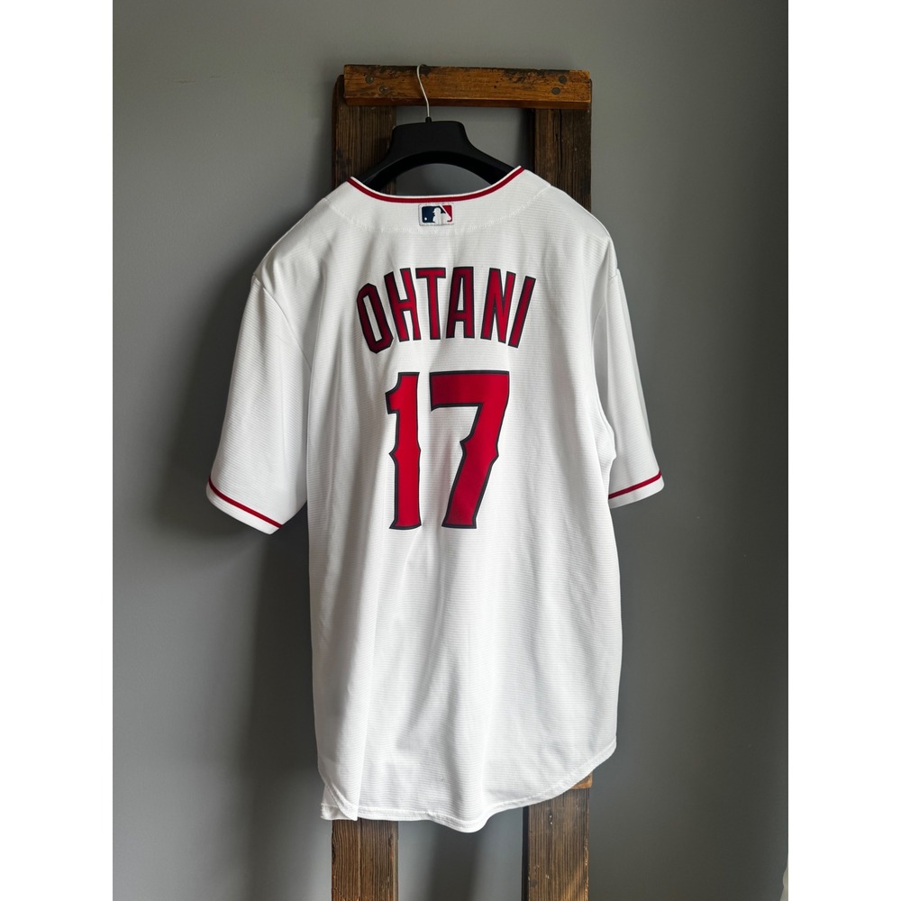 Nike Los Angeles Angels Shohei Ohtani 17 Baseball Jersey White Mens XL